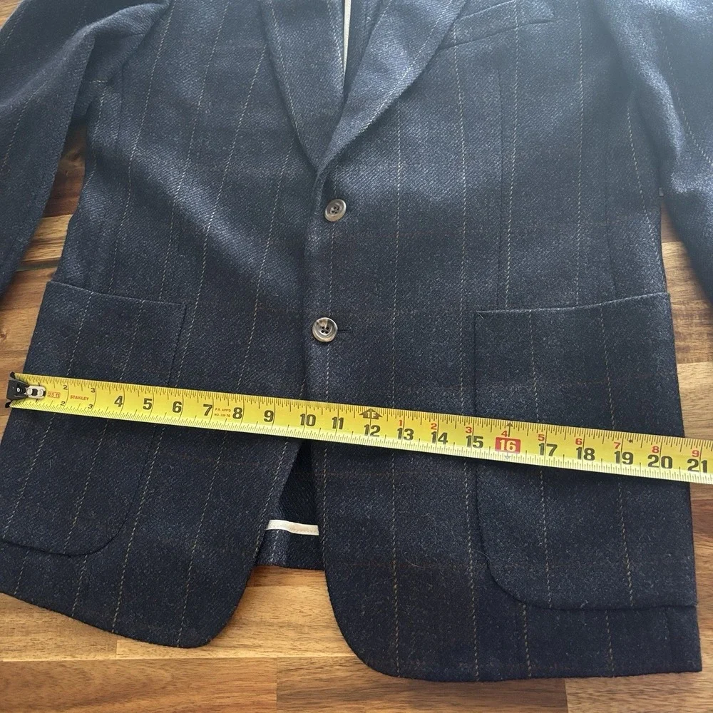 Paul Stuart Blazer Double Vented Sport Coat Quiet‎ Luxury SEE MEASUREMENTS~ FLAW